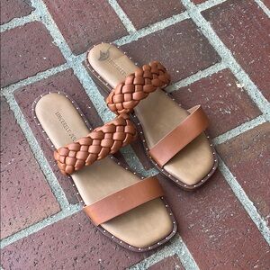 Sincerely Jules Tan Braided Sandals
